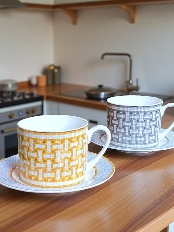 Elegant European Style Bone Ch - Coffee Tea And Sugar Set 评论和价格