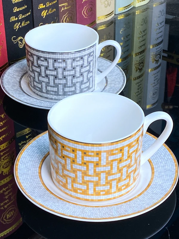 Elegant European Style Bone Ch - Coffee Tea And Sugar Set 评论和价格