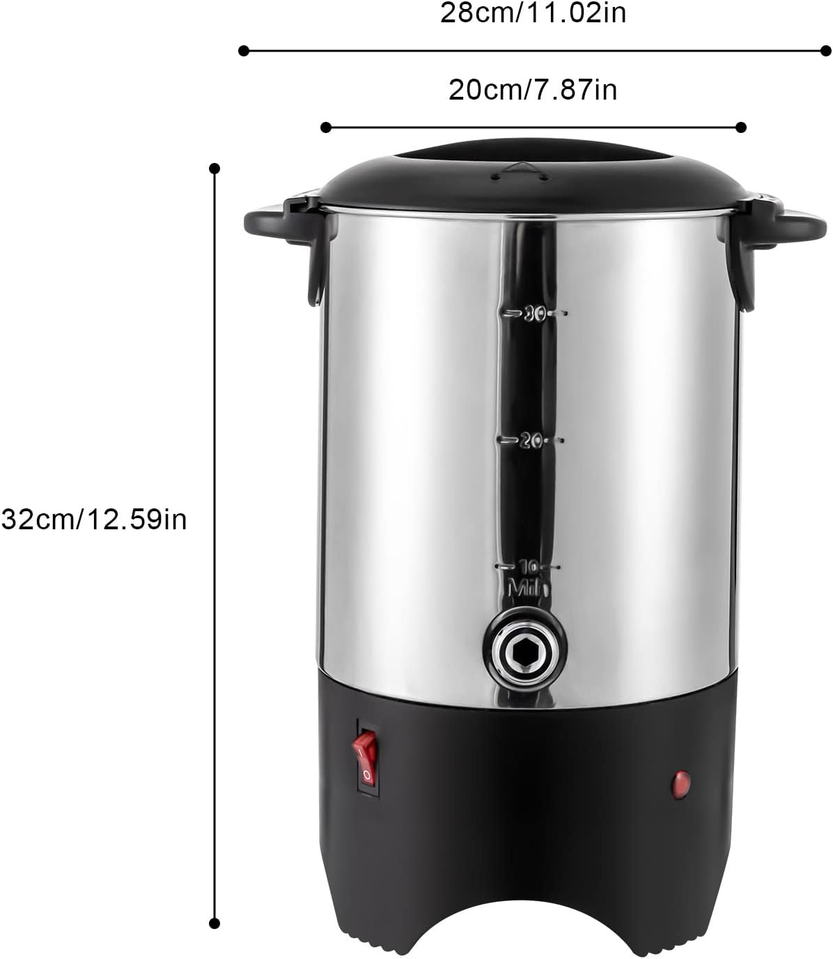 NEWEST 5.2L/1.4Gal 30 Cups Com - Moka Pot Stove 评论和价格
