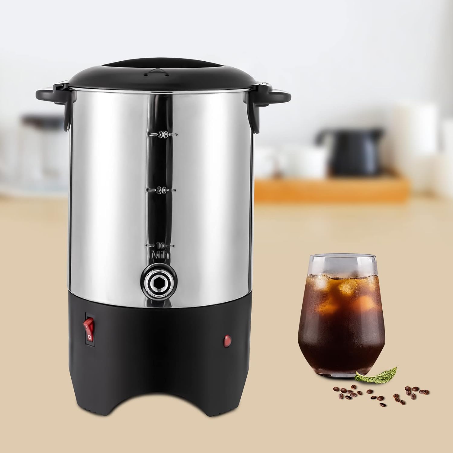 NEWEST 5.2L/1.4Gal 30 Cups Com - Moka Pot Stove 评论和价格