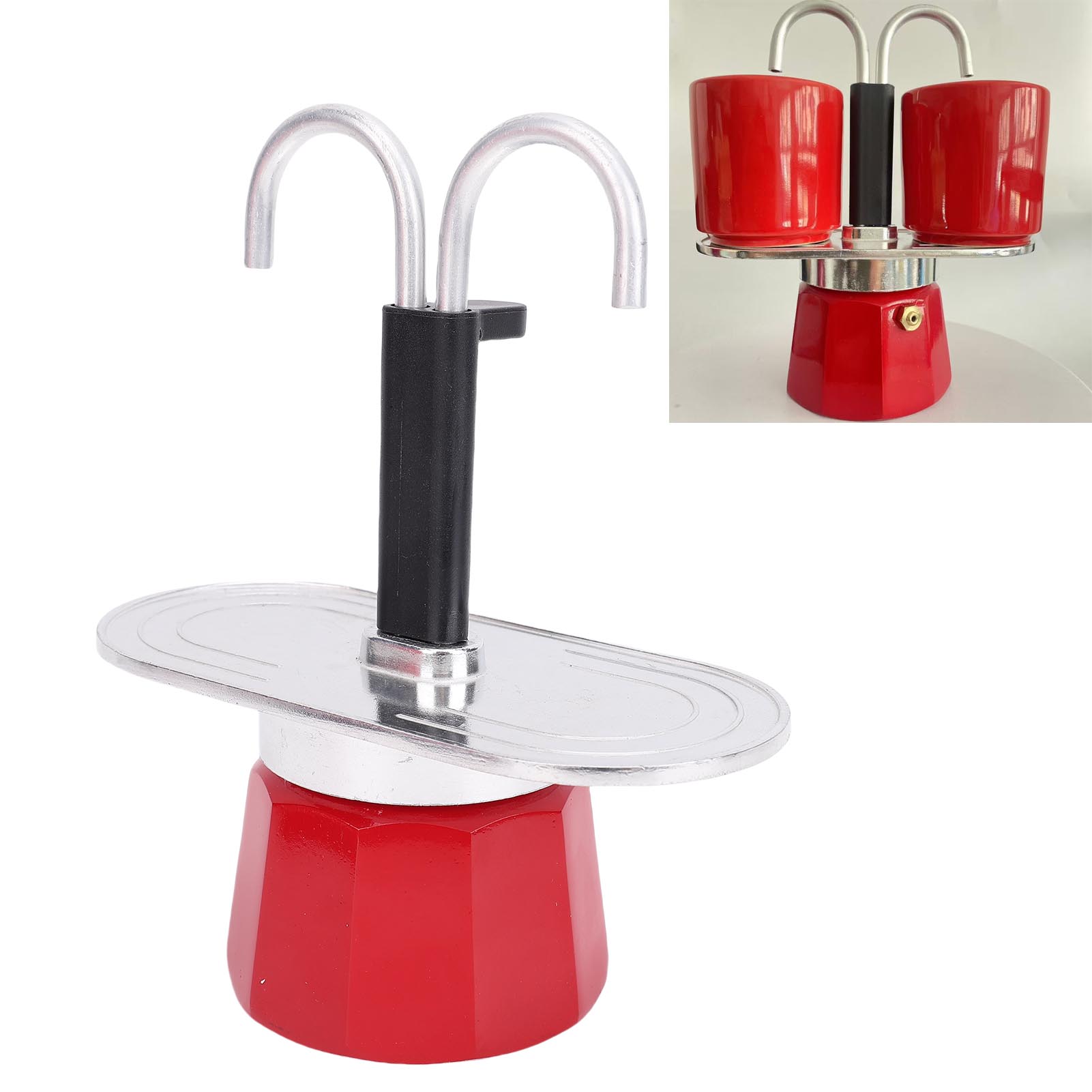 Double Cup Coffee Pot  2 Cups  - Moka Pot Stove 评论和价格