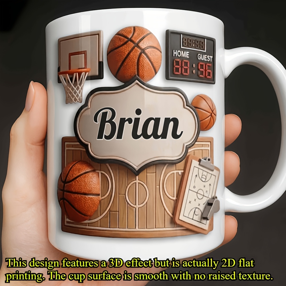 Personalized Basketball Mug Cu - Coffee Tea Name 评论和价格
