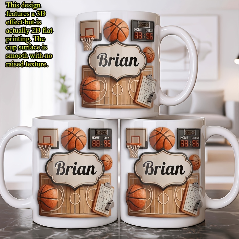 Personalized Basketball Mug Cu - Coffee Tea Name 评论和价格