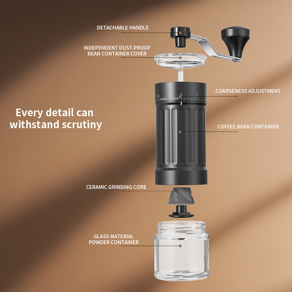 External Adjustable Conical Bu - Burr Hand Grinder 评论和价格